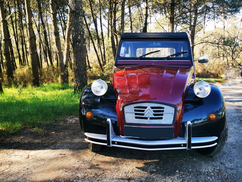 Rare 2cv Charleston rouge et noire 1ère main et patine d'origine