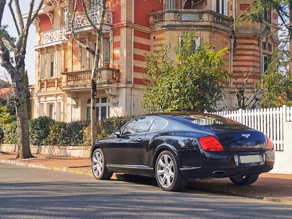 A vendre Bentley Continental GT coupé noire de 2007 