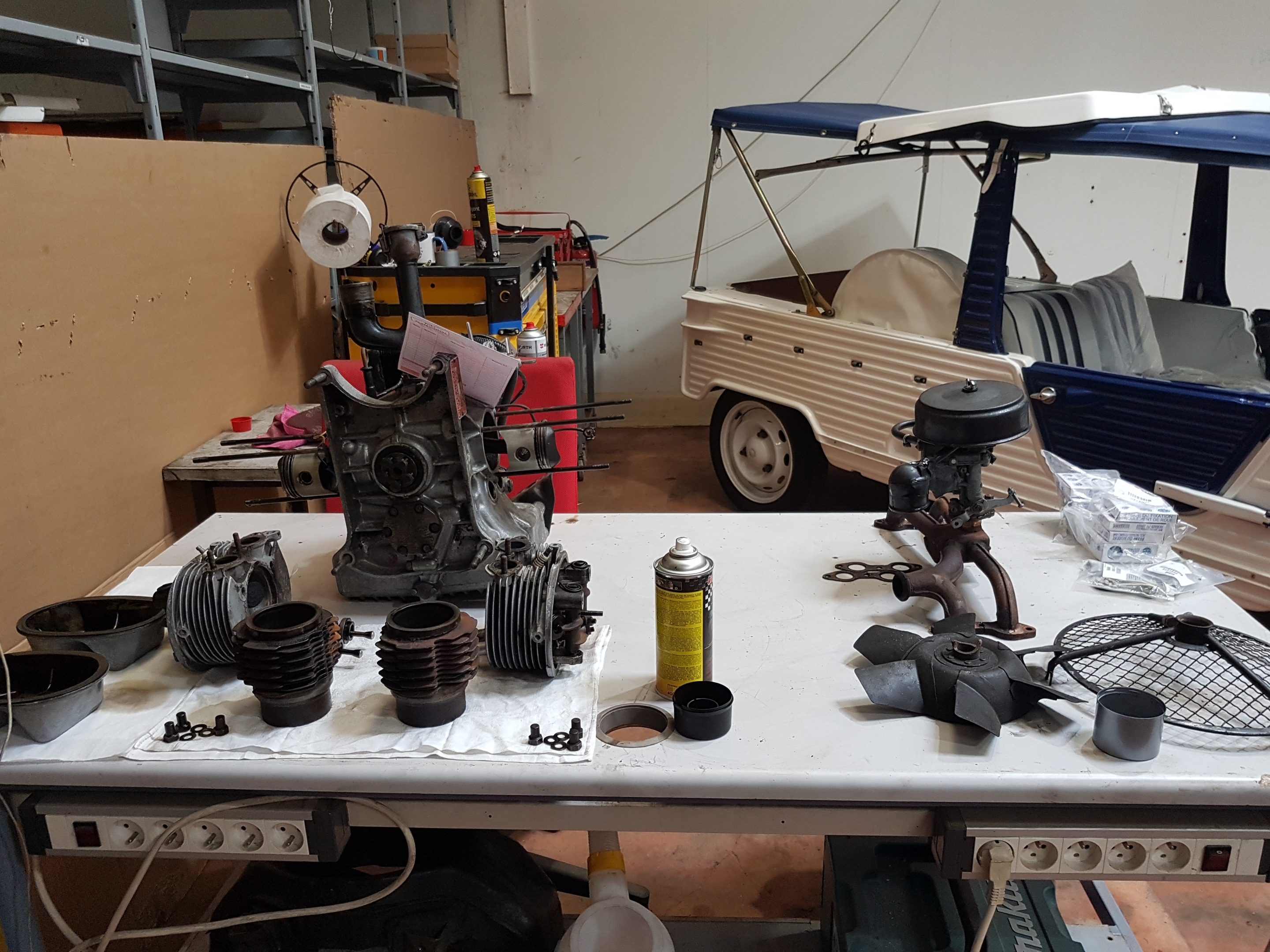 Réparation moteur 2 CV 425 cm3