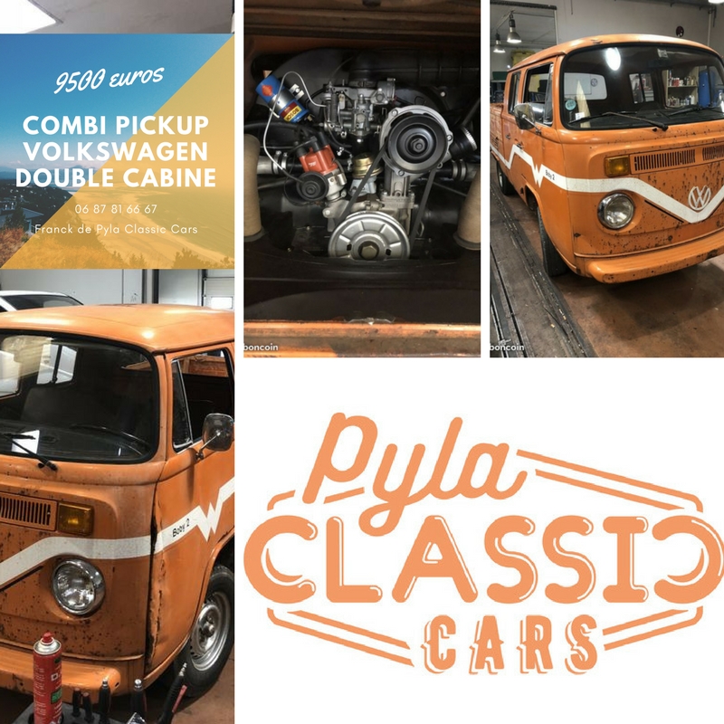 Combi volkswagen pick up double cabine de 1979 à vendre