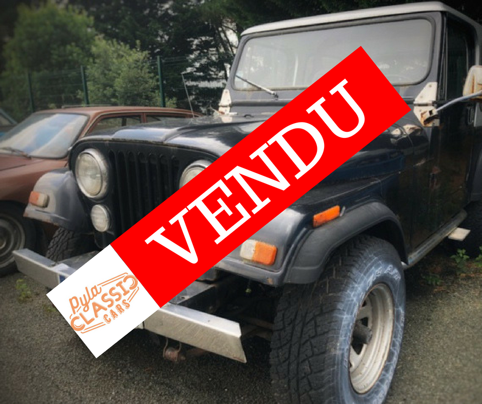Vente Jeep CJ-7 roulante moteur 6 cylindres  - 4000 euros !