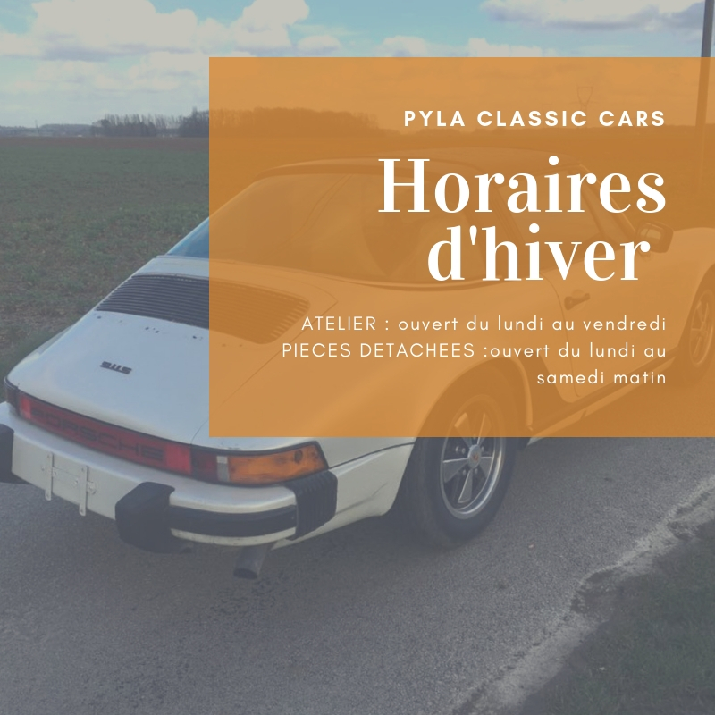 Horaires ouverture Pyla Classic Cars