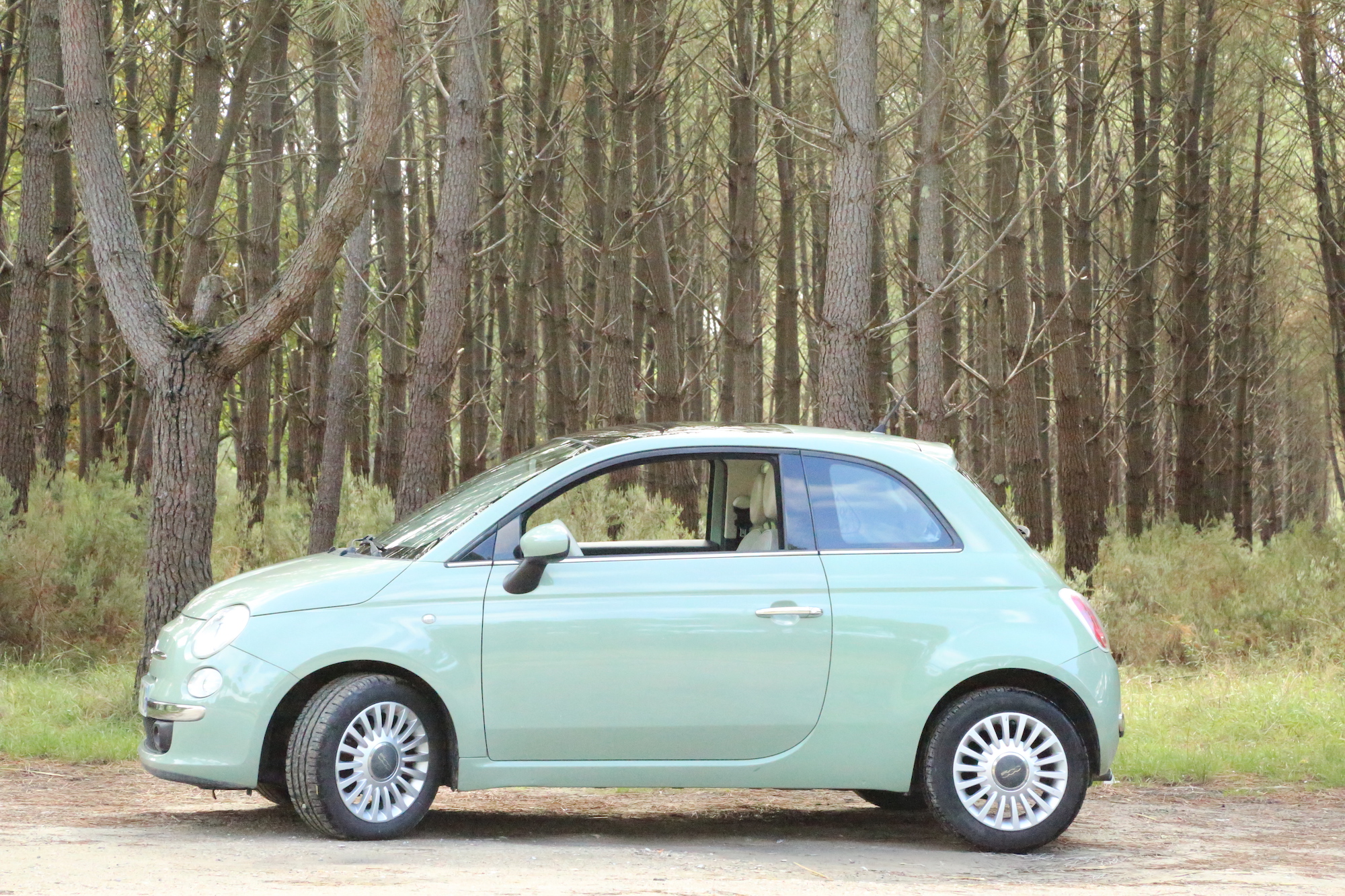 A vendre Fiat 500 verte