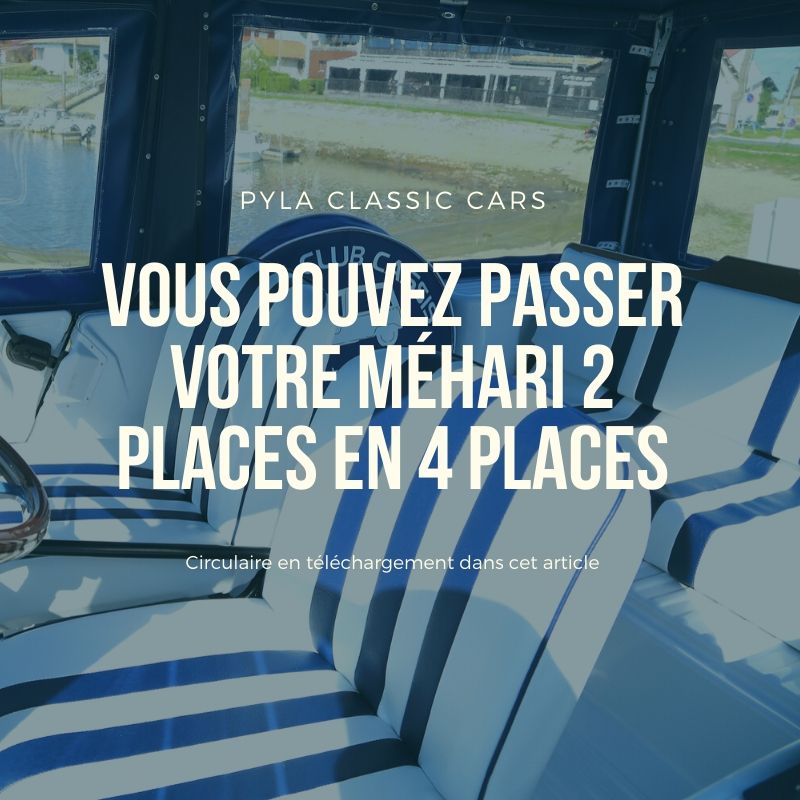 Mehari 2 places en 4 places