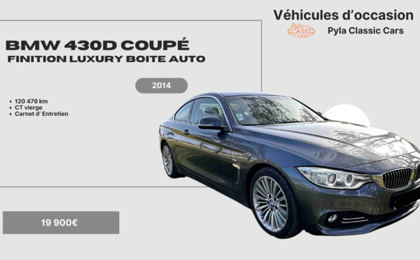 A vendre BMW 430D coupé Finition LUXURY Boite auto