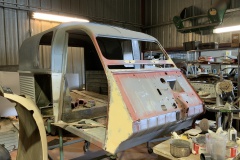 2cv fourgonnette AZU EDF GDF export début de restauration