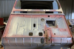 Restauration 2cv fourgonnette AZU EDF GDF export face avant